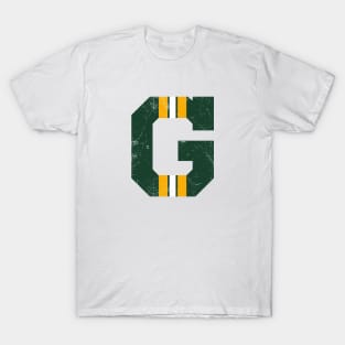 Green Bay G, vintage - white T-Shirt